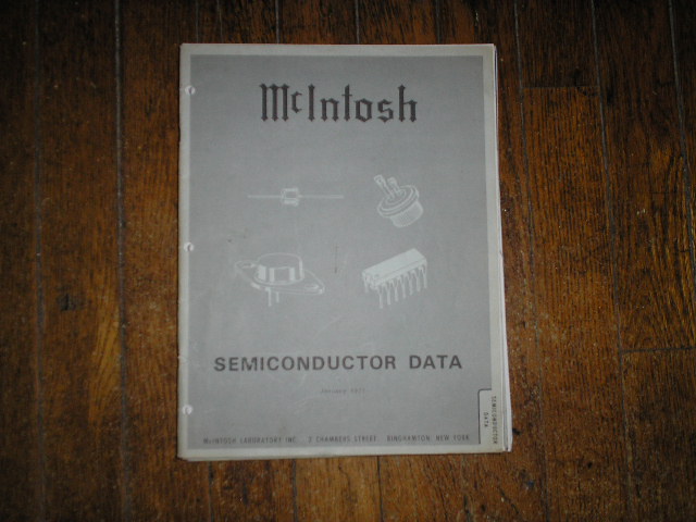 McIntosh 1971 Semiconductor Manual has photos of the diodes and transistor data etc..
Parts Manual